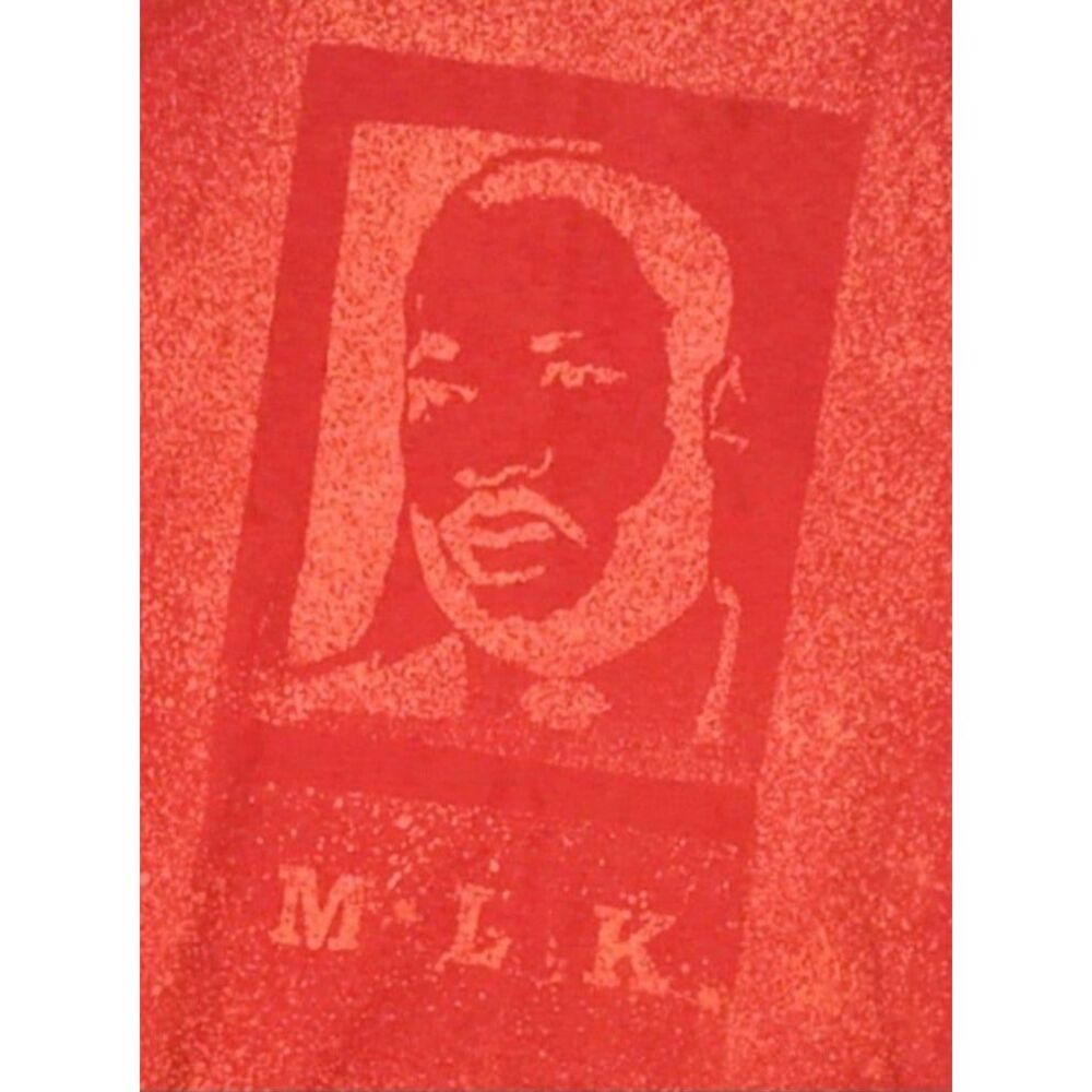Martin Luther King‎ Jr Custom Bleach Dyed Tee Medium